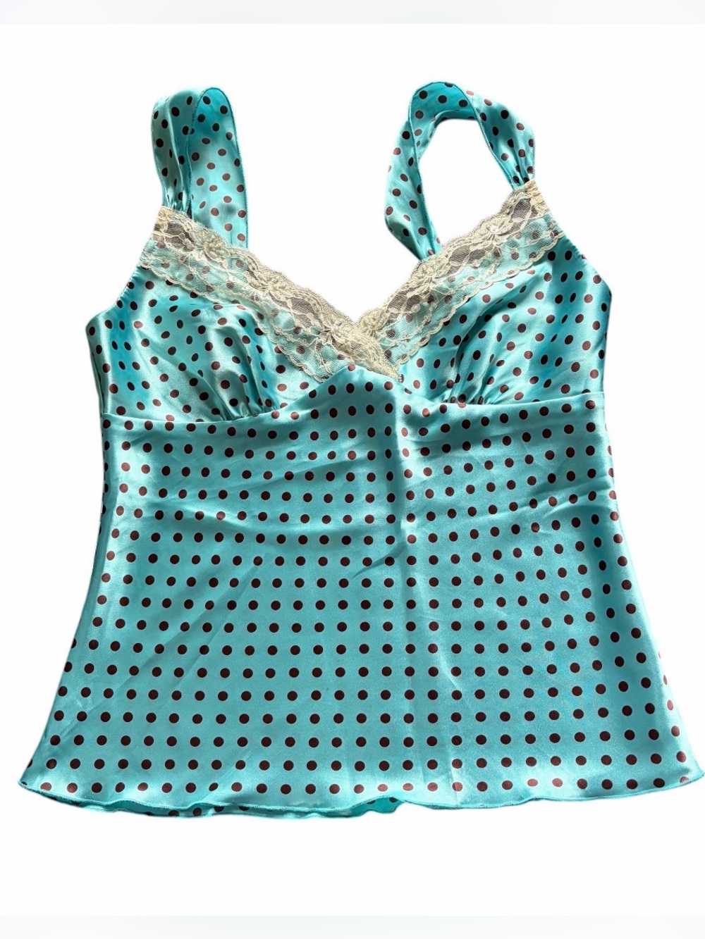 Polka Dot Y2K 90s Eyeshadow Silky Tank Top